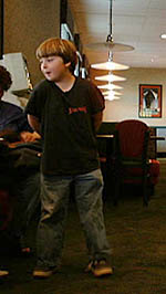 $penser bre$lin, star of the kid, at denny's